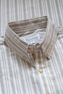 Earthy Route Off White Stripes · Button Down Collar · Half Sleeve Shirt