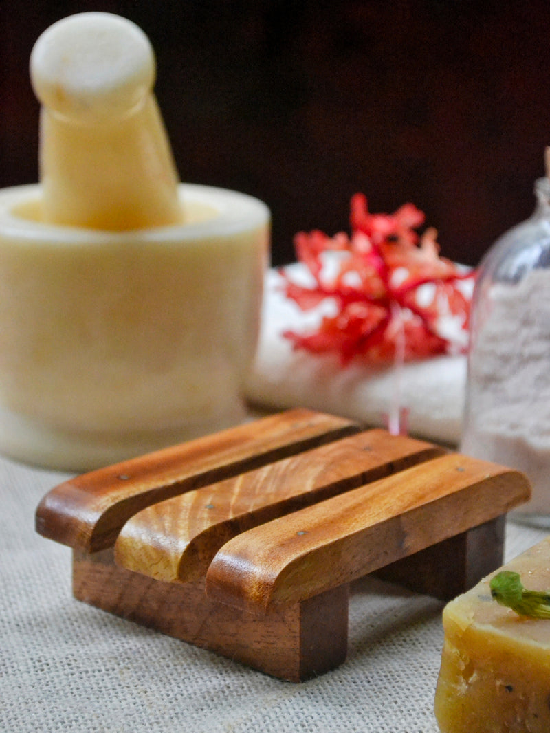 Almitra Sustainables Upcycled Wooden Soap Dish