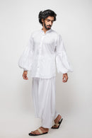 Sepia Stories Paes Cotton Bottom in White