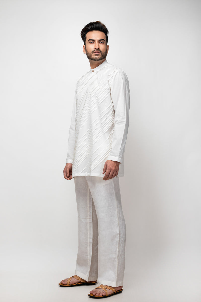 Sepia Stories Deaago Cotton Shirt in Off-White