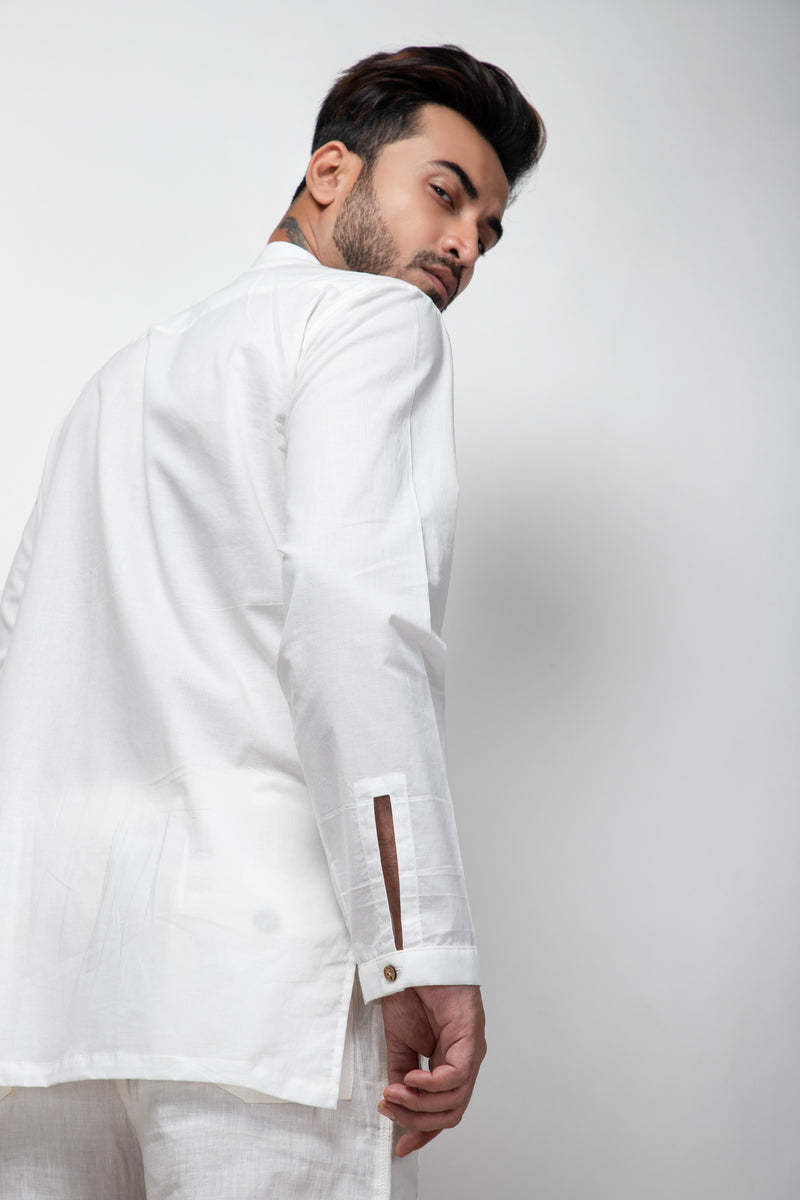 Sepia Stories Deaago Cotton Shirt in Off-White