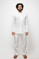 Sepia Stories Semeo Cotton Shirt in Off-White