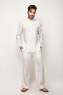 Sepia Stories Amorad Linen Kurta in White