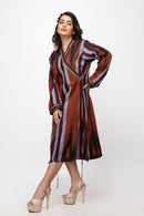 Sepia Stories Novas Cotton Dress in Brown