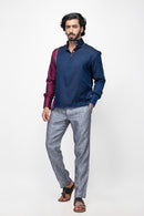 Sepia Stories Vanz Cotton Kurta in Navy