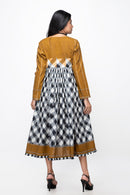 Sepia Stories Larkai Cotton Dress in Black & White