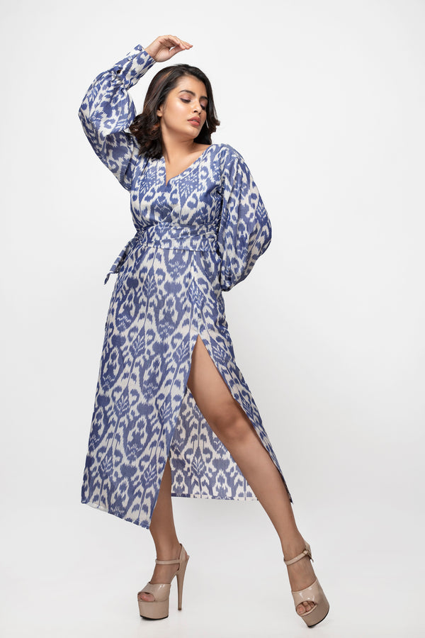 Sepia Stories Luziaa Cotton Dress in Blue