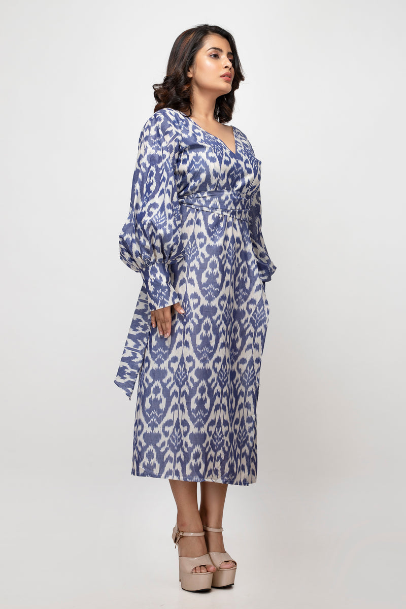 Sepia Stories Luziaa Cotton Dress in Blue