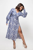 Sepia Stories Luziaa Cotton Dress in Blue