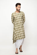 Sepia Stories Cafiz Cotton Kurta in Green