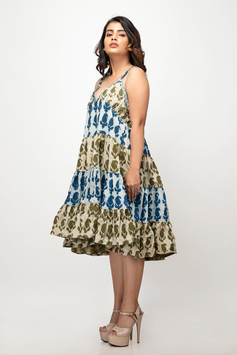 Sepia Stories Raraee Cotton Dress in Multi