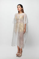 Sepia Stories Seeboa Silk Kaftaan in Off-White