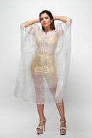 Sepia Stories Seeboa Silk Kaftaan in Off-White