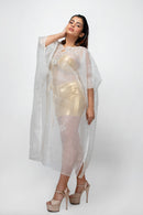 Sepia Stories Seeboa Silk Kaftaan in Off-White