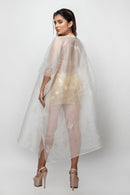 Sepia Stories Seeboa Silk Kaftaan in Off-White