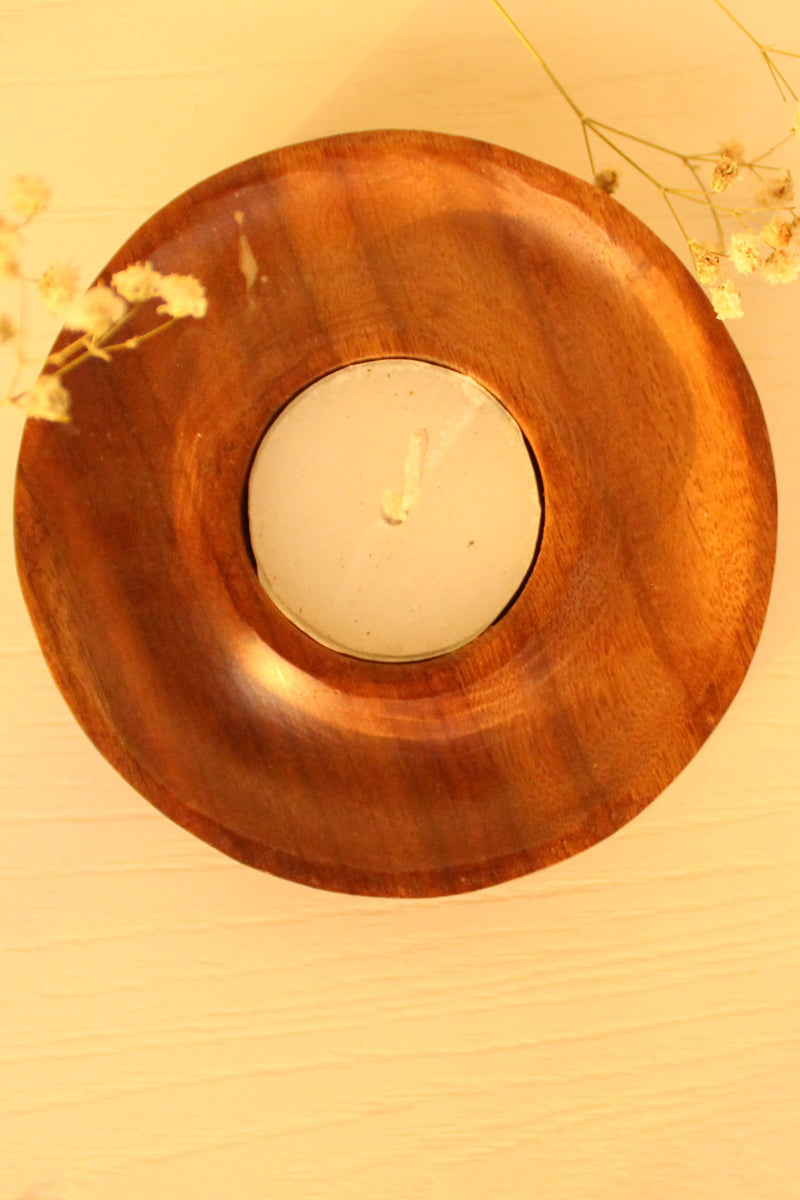 Byora Brown Concentric Tealight Candle