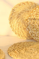 Byora Yellow Spiral Coasters (Set of 4)