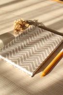 Byora Brown Leheriya Print Textile Diary