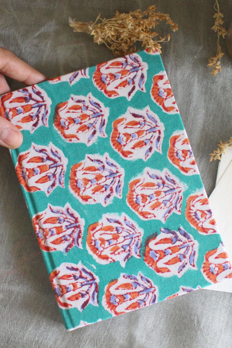 Byora Turqoise Turqoise Print Textile Diary