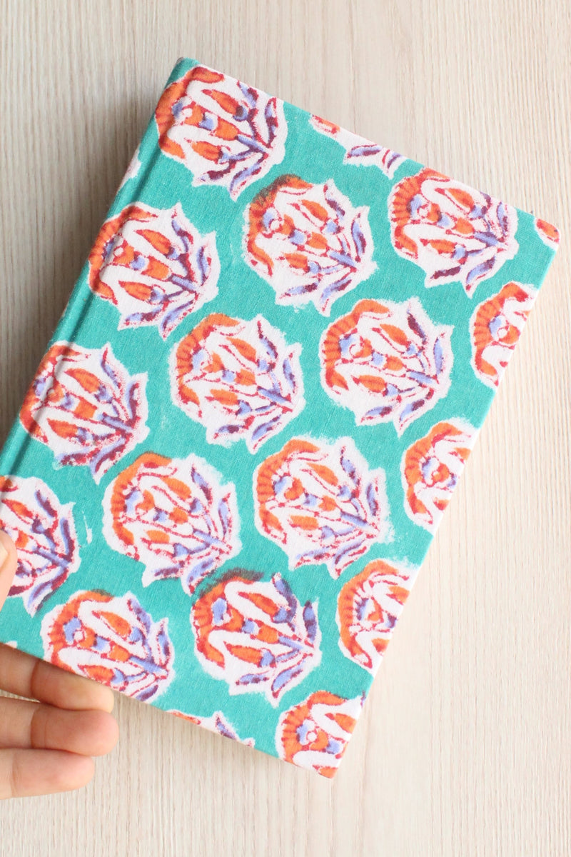 Byora Turqoise Turqoise Print Textile Diary