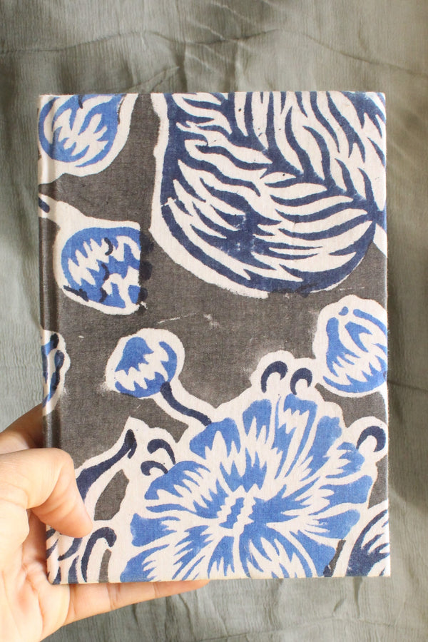 Byora Multicolor Blue Flowers Print Textile Diary