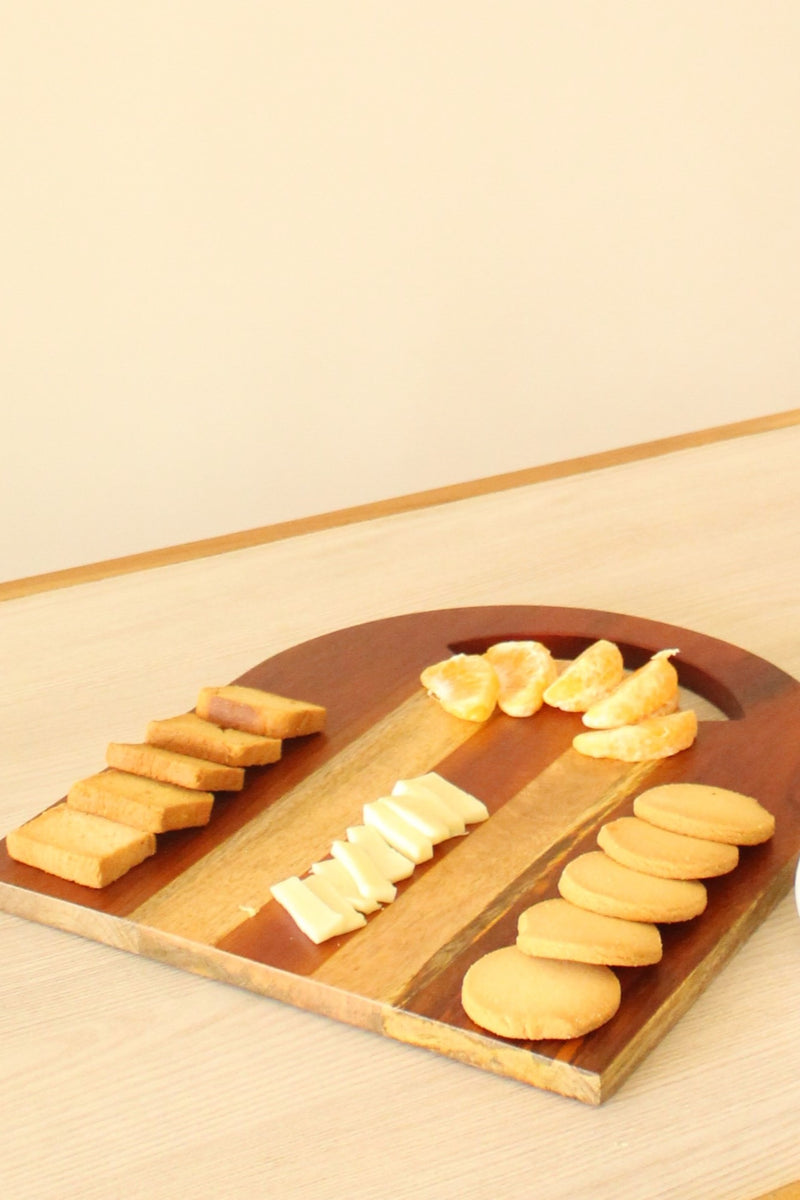 Byora Brown Semi-elongated Cheese Platter