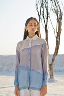 The Loom Art Skyline Co-ord (Set of 2) Handwoven Chanderi Silk Co-ord (Set of 2)