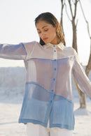 The Loom Art Skyline Co-ord (Set of 2) Handwoven Chanderi Silk Co-ord (Set of 2)