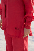 The Loom Art Rose Co-ord (Set of 2) Handwoven Chanderi Silk Co-Ord Set