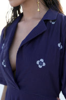 The Loom Art Dark Passion Handwoven Chanderi Silk Dress