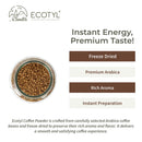 Ecotyl Instant Coffee Powder | Arabica Coffee | Freeze Dried  | 60g