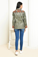 Expressions By UV Ira Ikkat Cotton Blazer for Women