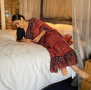 Forsarees Women's Ekla Cholo Saree Pink