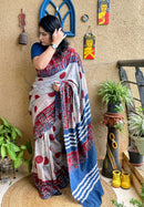 Forsarees Women's Ekla Cholo Saree Polka Dot