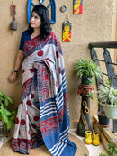 Forsarees Women's Ekla Cholo Saree Polka Dot