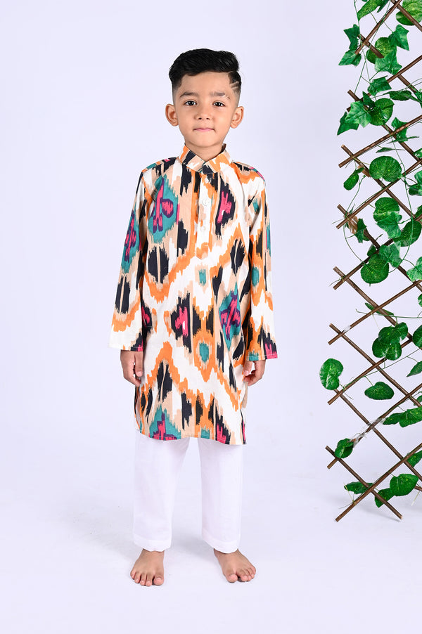 The Cotton Staple Toffee Ikat Set