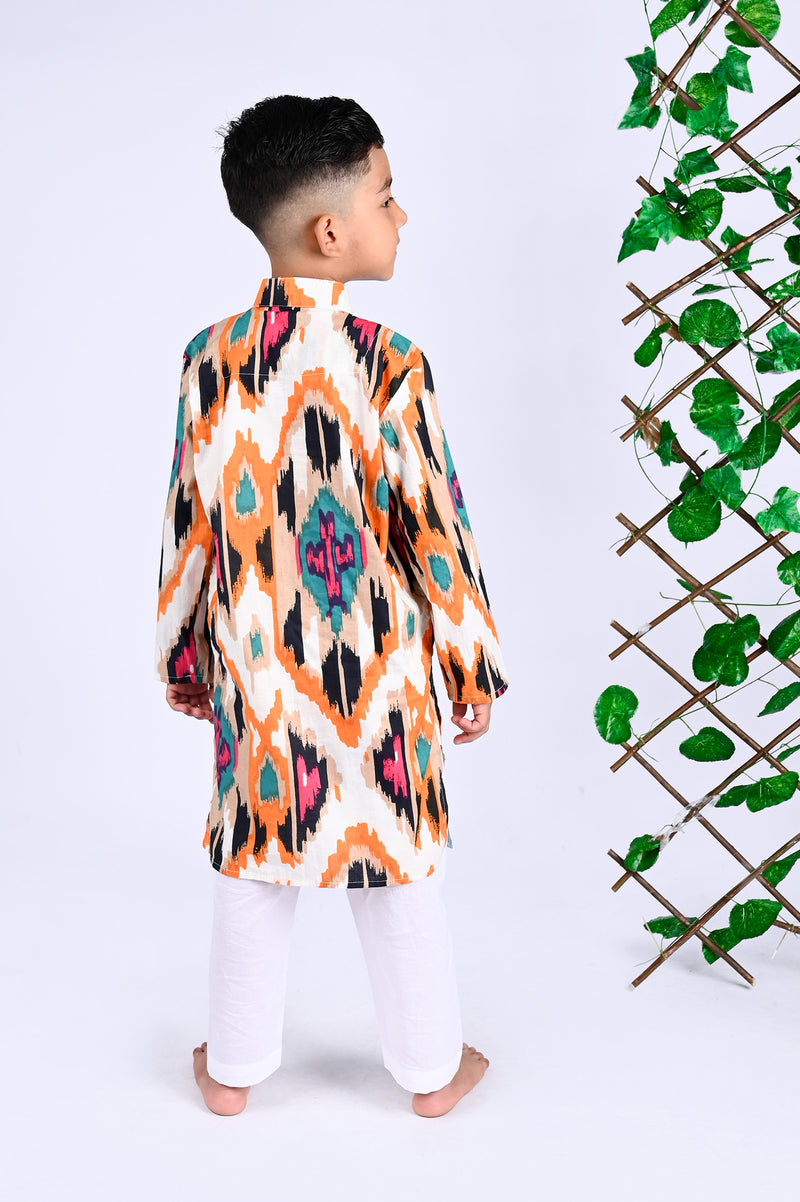 The Cotton Staple Toffee Ikat Set