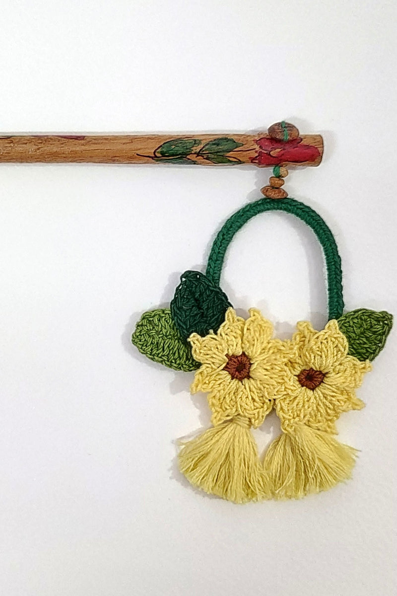 Sunflower On A Ring Hair Stick