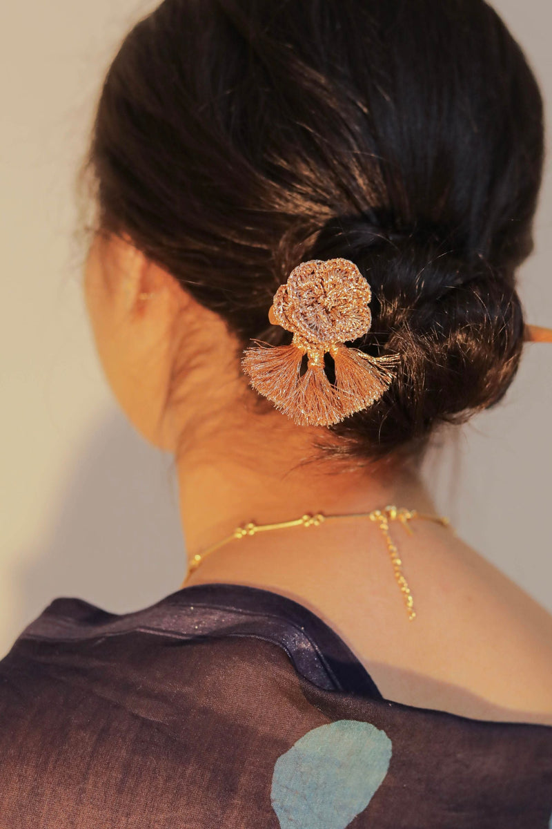 Golden Flower Hair Stick