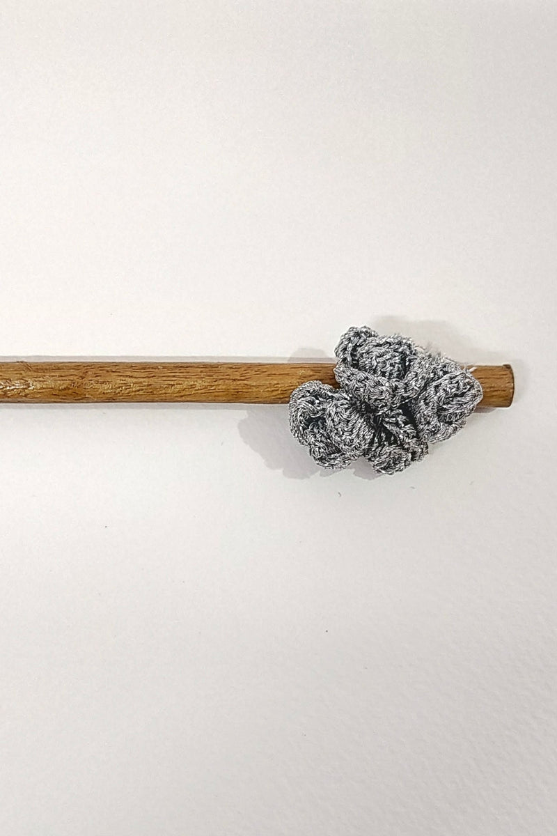 Silver Flower Hair Stick