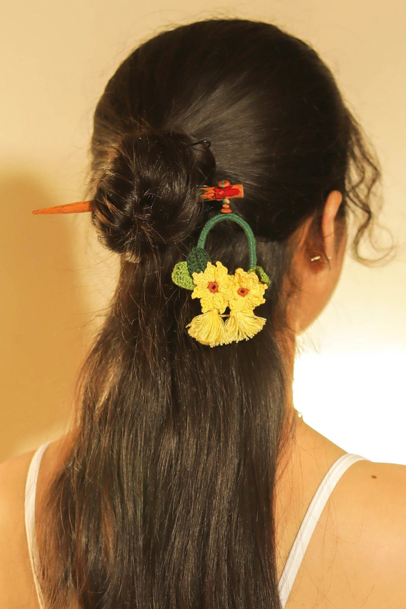 Set of Sunflower and Daisy Hair Stick