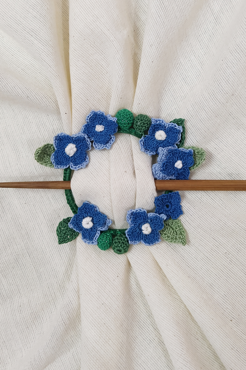 Hydrangea Crochet Hair Tie