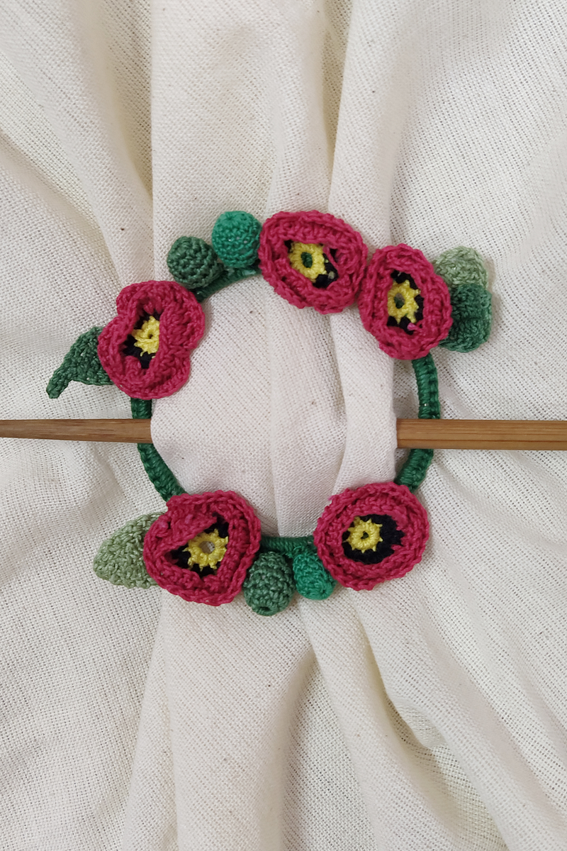 Poppy Crochet Hair Tie