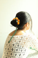Tangerine Marigold Crochet Hair String