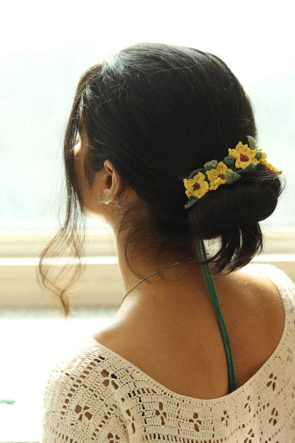 Sunflower Crochet Hair String