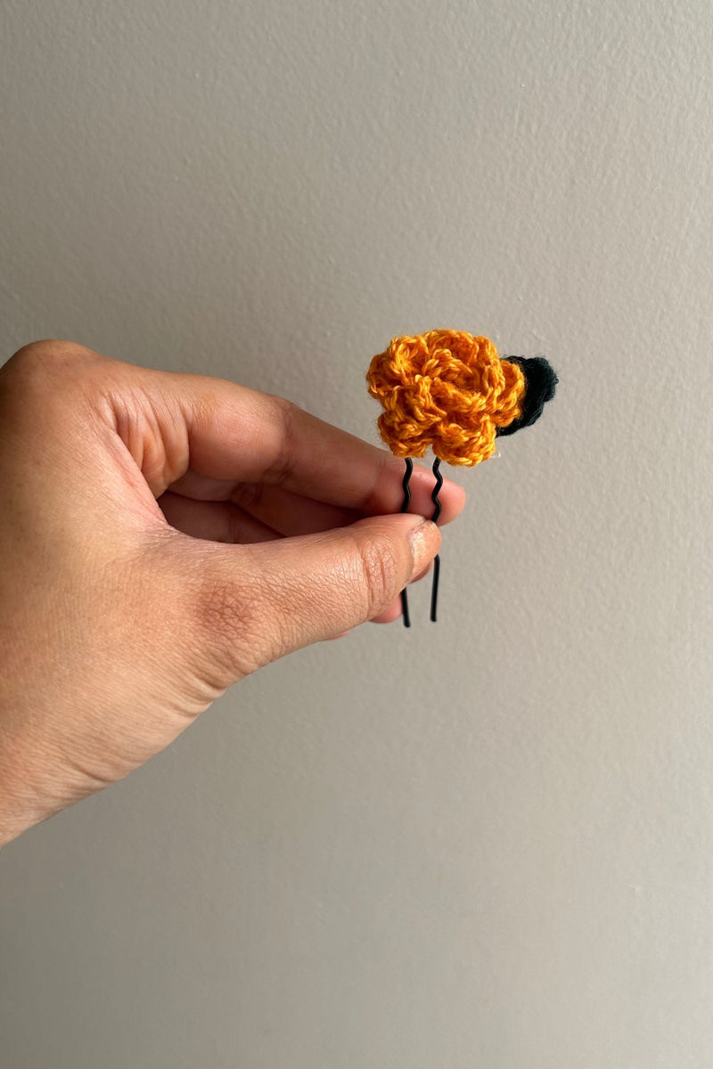 Marigold Crochet Hairpins(set of 4)