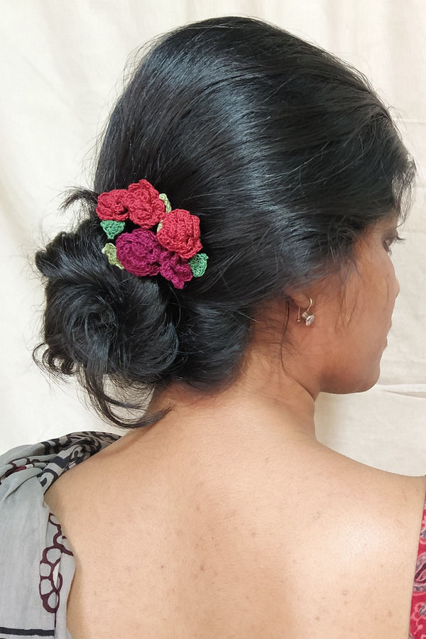 Rose Crochet Hairpins(set of 4)