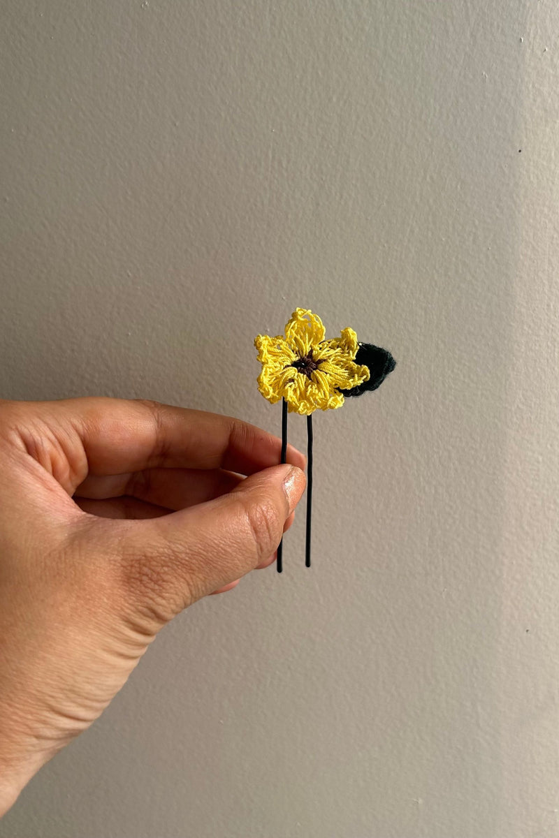 Sunflowers Crochet Hairpins(set of 4)