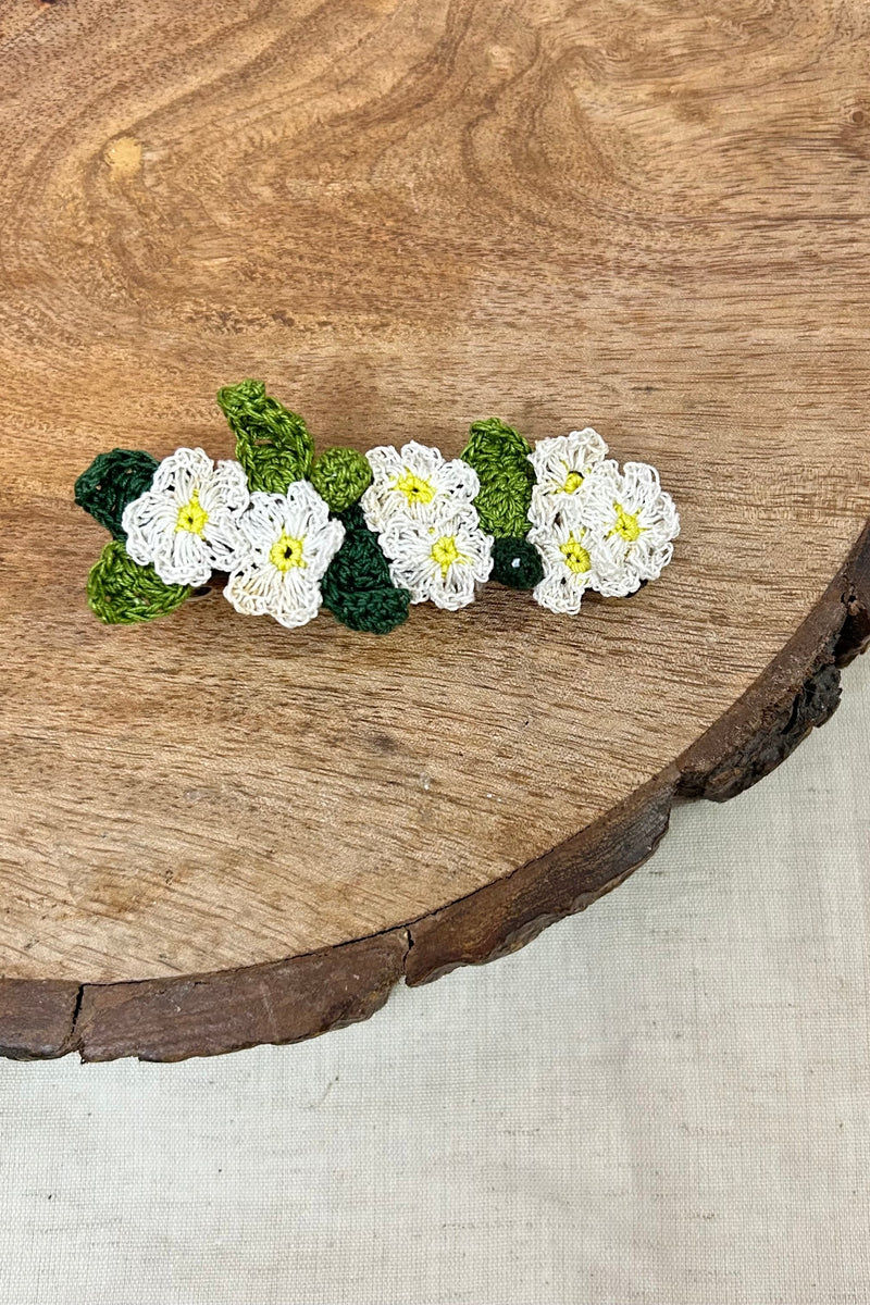 White Daisy Hair Clip