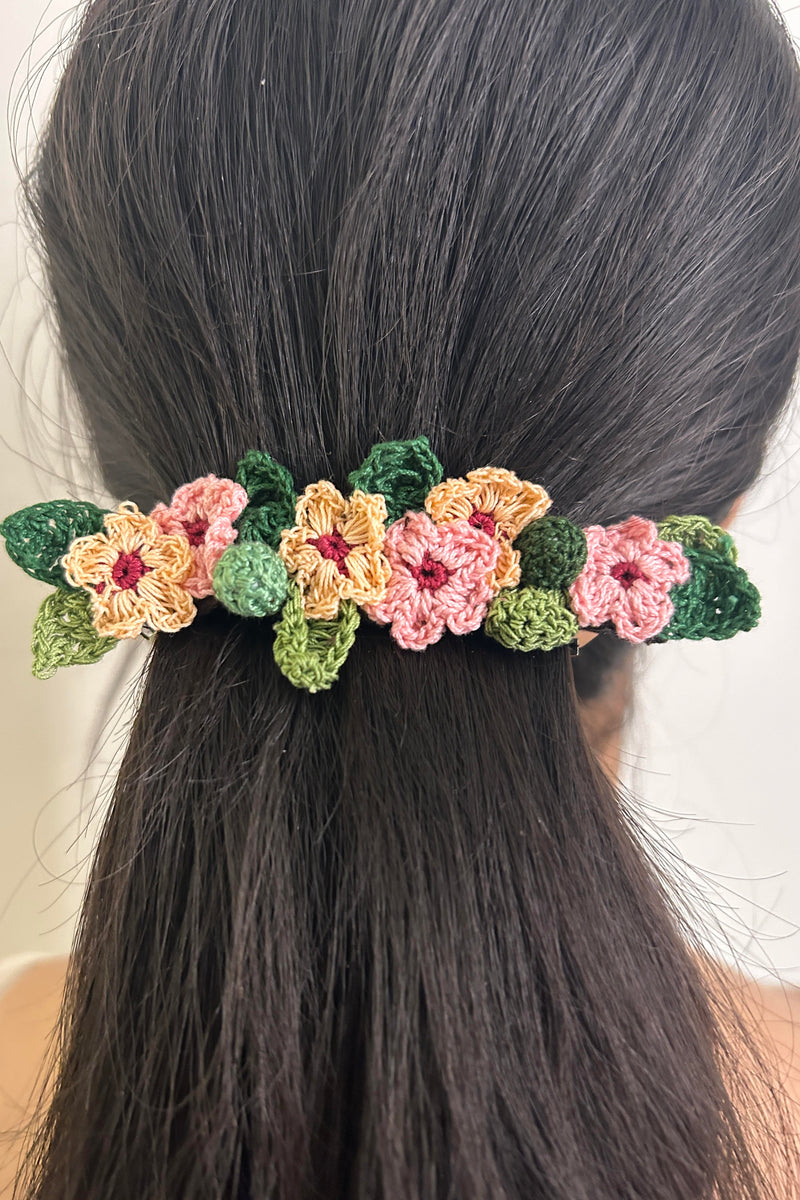 Pink Daisy Hair Clip